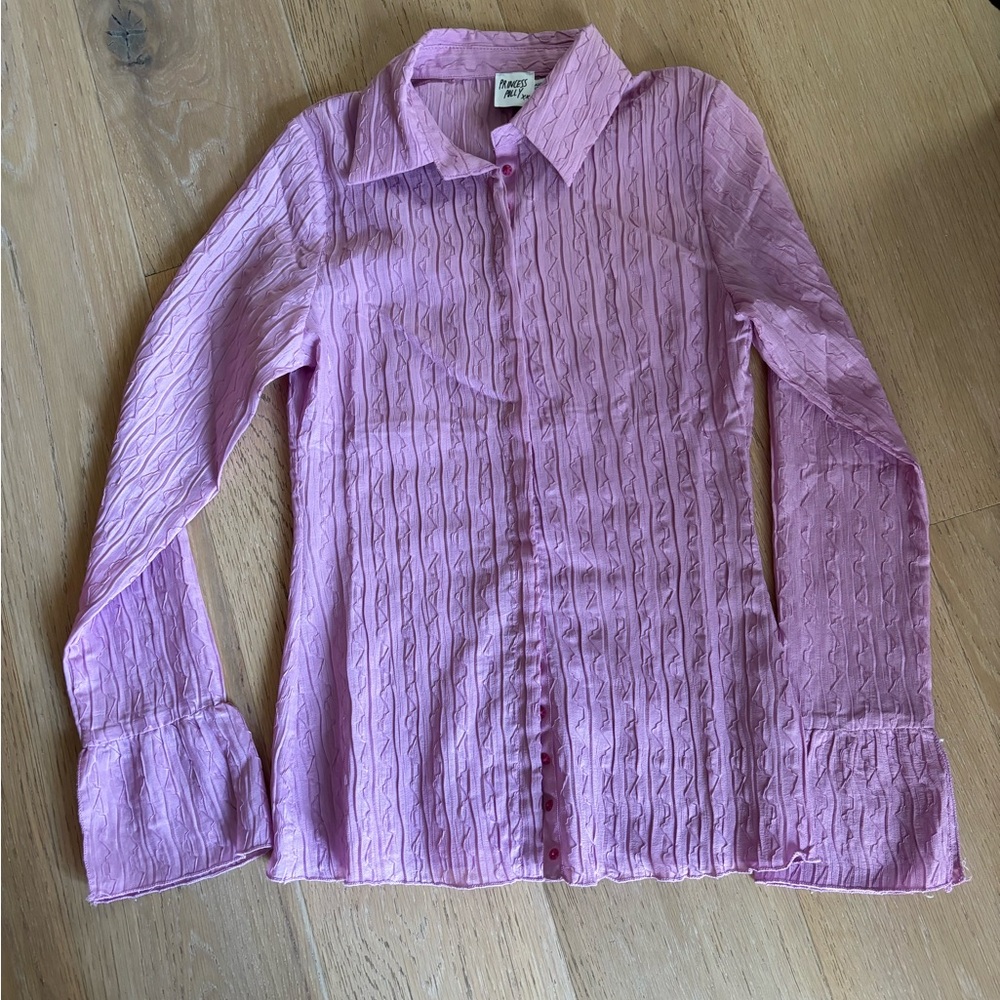 Princess Polly Chrisley Purple Button Down Top